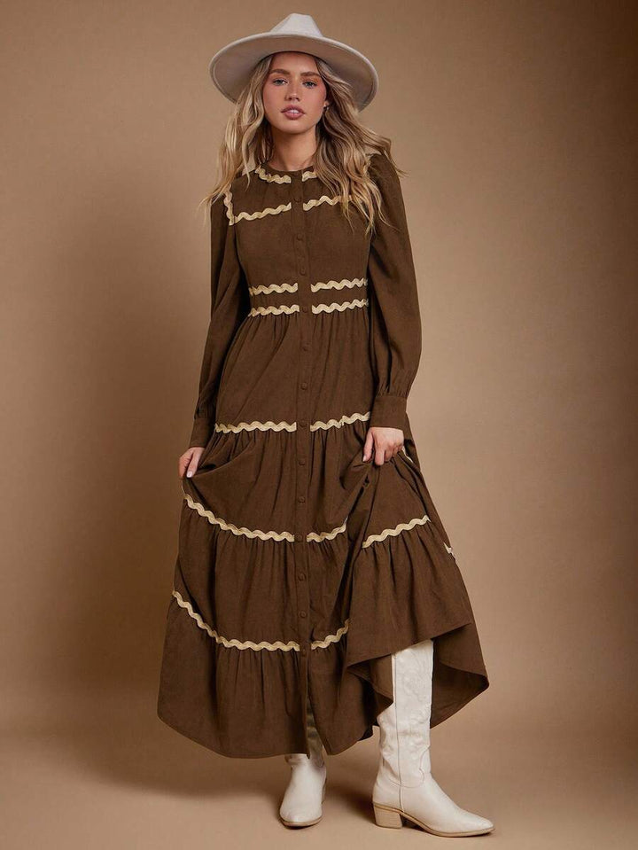 Elara | Heritage Western Midi Dress