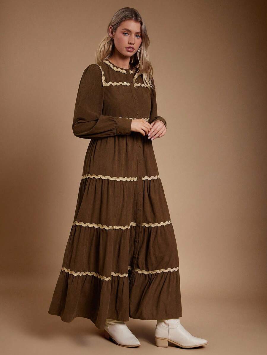 Elara | Heritage Western Midi Dress