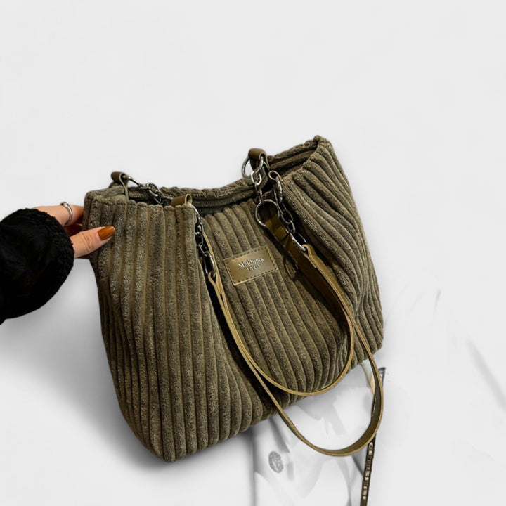 Eleanor | Soft Cord Shoulder Bag