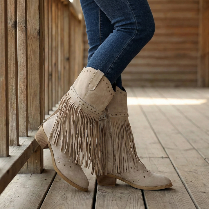 Fringara | Western Tassel Boots