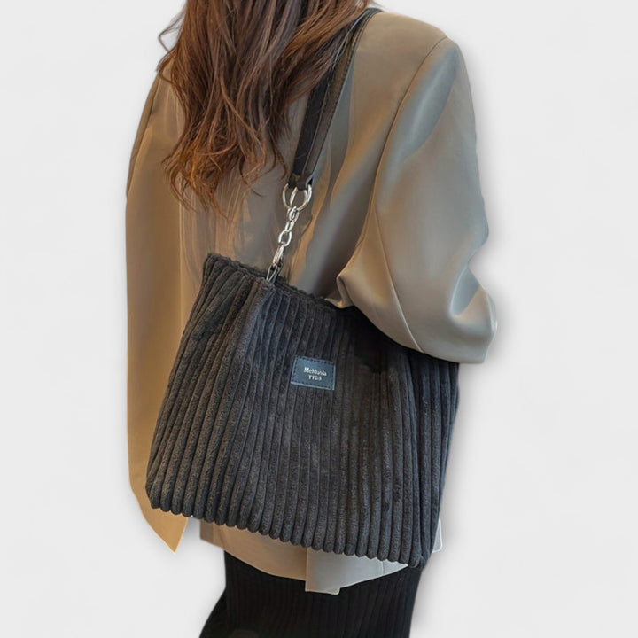 Eleanor | Soft Cord Shoulder Bag