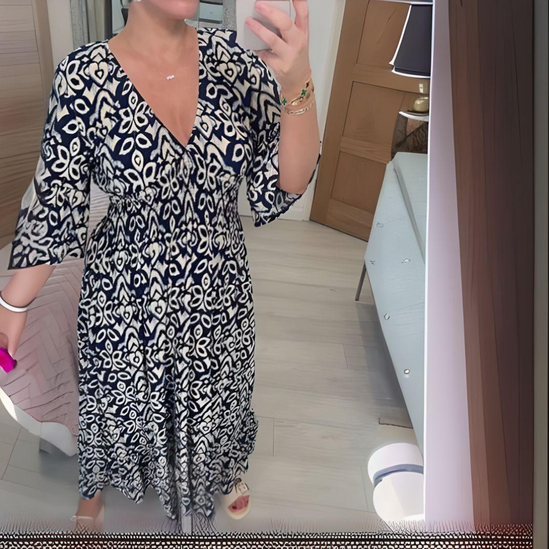 Lillia | Boho Printed Dress